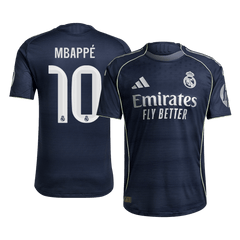 Authentisches MBAPPE #10 Real Madrid Auswärtstrikot 2025/26 Navy