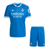 Real Madrid Drittes Auswärtstrikot-Set (Trikot + Shorts) 2025/26 Blau