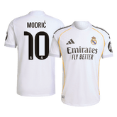 Authentisches MODRIĆ #10 Real Madrid Heimtrikot 2025/26 Weiß