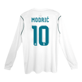 Retro MODRIĆ  #10  Real Madrid Heimtrikot mit langen Ärmeln 2017/18