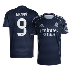 MBAPPÉ #9 Real Madrid Auswärts-Trikot 2025/26 Marineblau