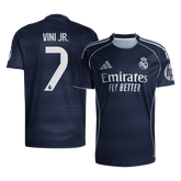 VINI JR. #7 Real Madrid Auswärts-Trikot 2025/26 Marineblau