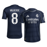 Authentisches VALVERDE #8 Real Madrid Auswärtstrikot 2025/26 Navy