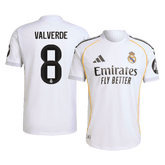Authentisches VALVERDE #8 Real Madrid Heimtrikot 2025/26 Weiß