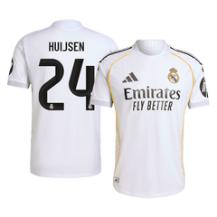 Authentisches HUIJSEN #24 Real Madrid Heimtrikot 2025/26 Weiß