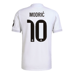 Authentisches MODRIĆ #10 Real Madrid Heimtrikot 2025/26 Weiß