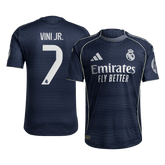 Authentisches VINI JR. #7 Real Madrid Auswärtstrikot 2025/26 Navy