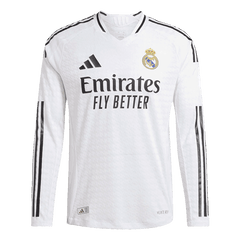 Authentisches Real Madrid Heimtrikot mit langen Ärmeln 2024/25