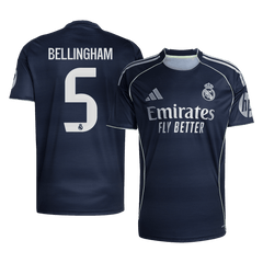 BELLINGHAM #5 Real Madrid Auswärts-Trikot 2025/26 Marineblau