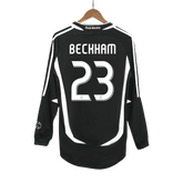 Retro BECKHAM #23 2006/07 Real Madrid  Auswärtstrikot  mit langen Ärmeln