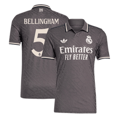 Authentisches BELLINGHAM #5 Real Madrid Drittes Auswärtstrikot 2024/25