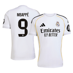 MBAPPÉ #9 Real Madrid Heimtrikot 2025/26 Weiß