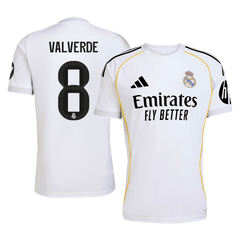 VALVERDE #8 Real Madrid Heimtrikot 2025/26 Weiß