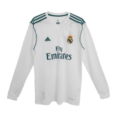 Retro Real Madrid Heimtrikot mit langen Ärmeln 2017/18