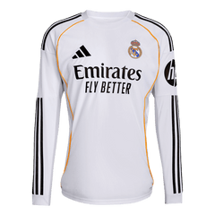 Real Madrid Heimtrikot mit langen Ärmeln 2025/26 Weiß