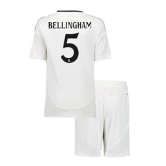 Real Madrid Günstiges Kinder-Kit BELLINGHAM #5 Home 2024/25 (Trikot + Shorts)
