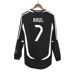 Retro RAUL #7 2006/07 Real Madrid Auswärtstrikot  mit langen Ärmeln